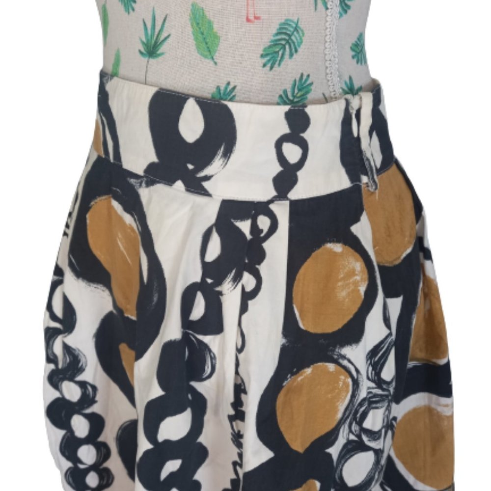 M.N.G Suit (Mango) balloon style skirt with circle print (Size 8) - Picture 2 of 6
